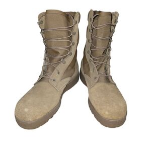 Men's Rugged Tan Lace-Up Boots